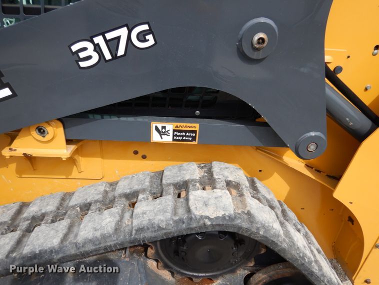 image for item KI9649 2019 John Deere 317G  tracked skid steer loader