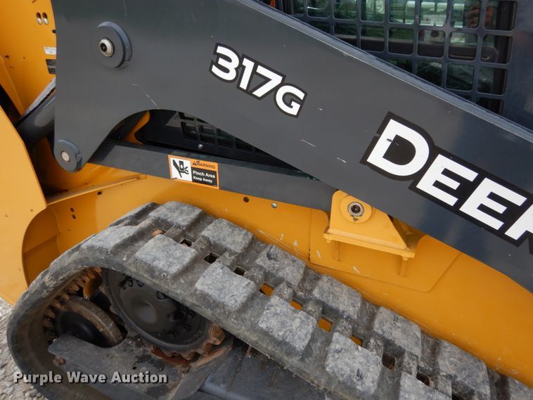 image for item KI9649 2019 John Deere 317G  tracked skid steer loader