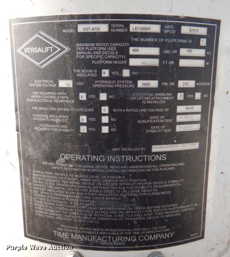 image for item KX9389 2013 RAM 5500HD  bucket truck