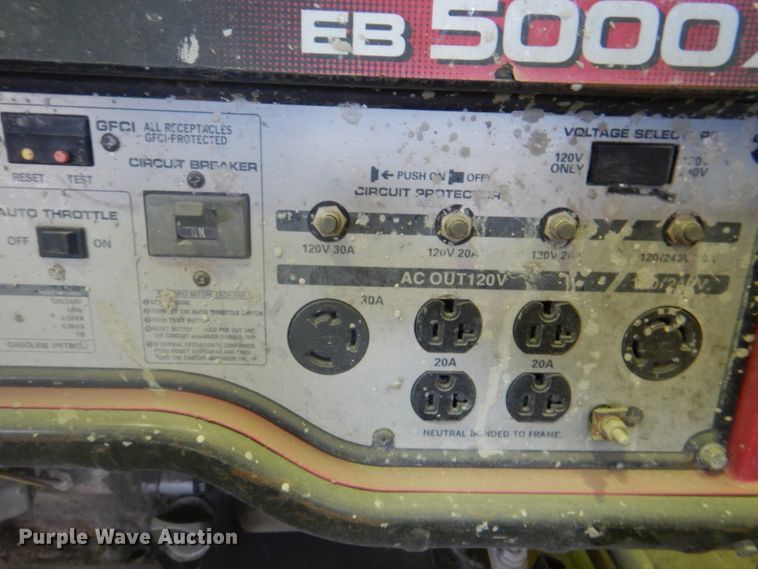 image for item KX9426 Honda EB5000X  generator