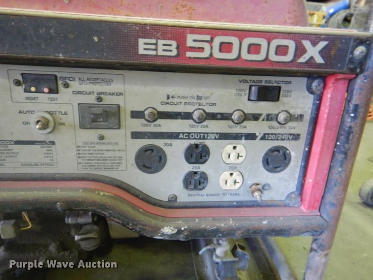 image for item KX9427 Honda EB5000X  generator