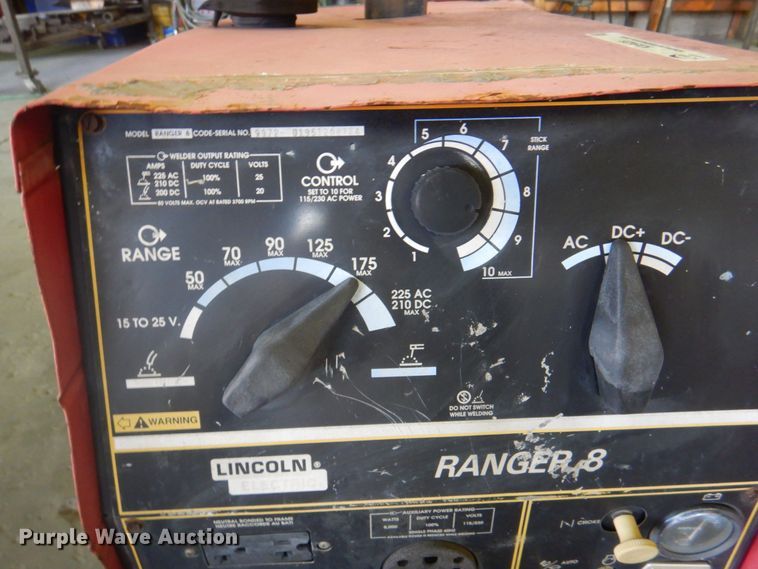 image for item KX9428 Lincoln Electric Ranger 8  welder/generator