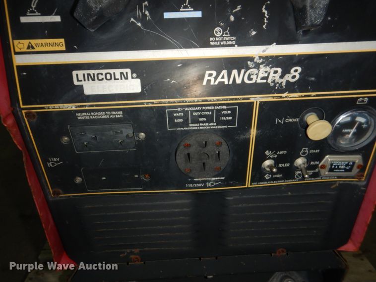image for item KX9428 Lincoln Electric Ranger 8  welder/generator