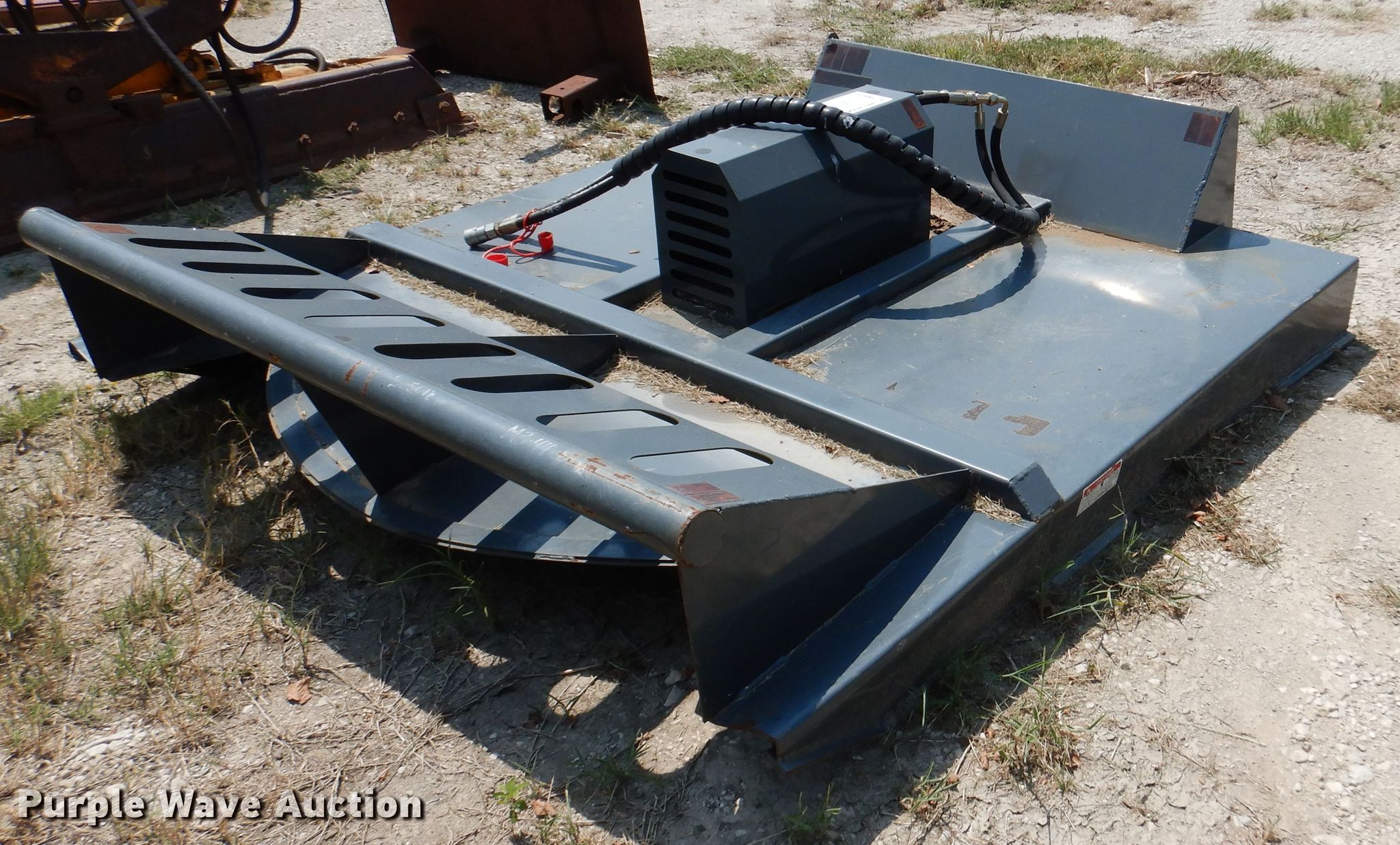 Skid steer brush mower in Gainesville, TX Item DM6444 sold Purple Wave