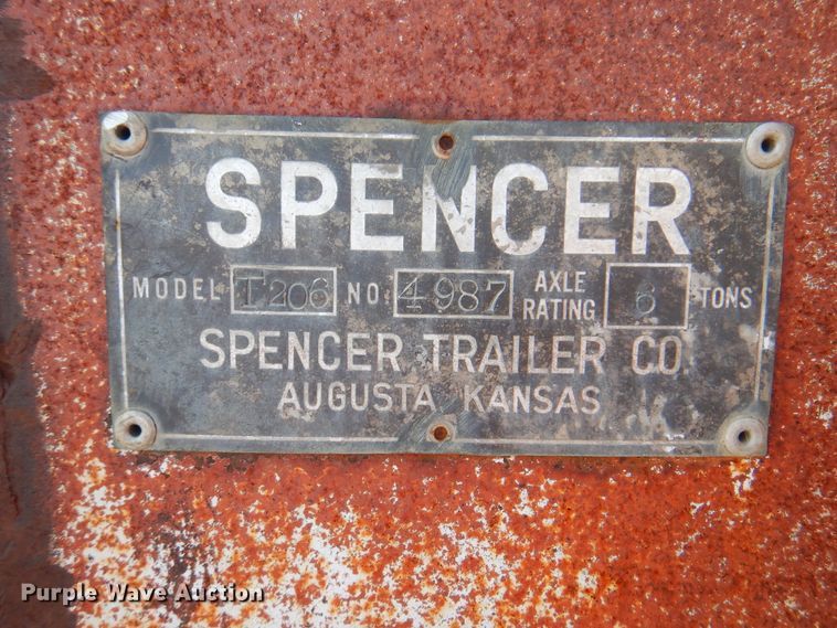 image for item DK8176 1937 Spencer T206  tank trailer
