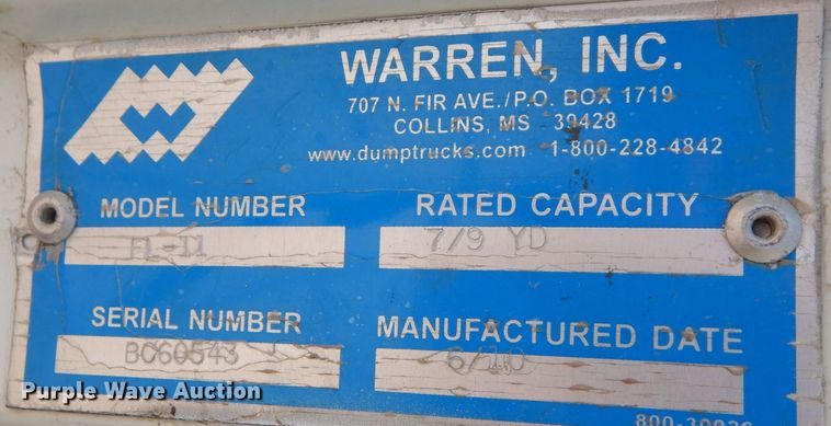 image for item DL3007 2011 International 7400  dump truck