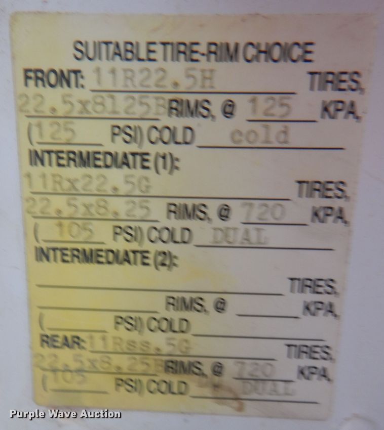 image for item DM6409 1999 Chevrolet C7500  dump truck