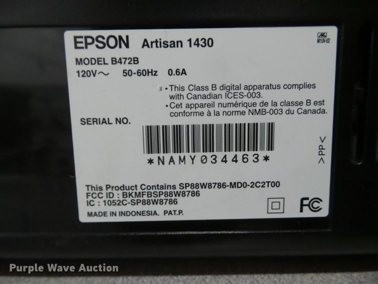 image for item HF9940 Epson B472B  printer