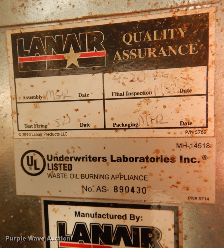 image for item IJ9464 (2) Lanair waste oil heaters