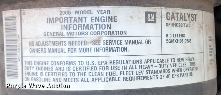 image for item IN9618 2005 Chevrolet Express G3500  shuttle bus