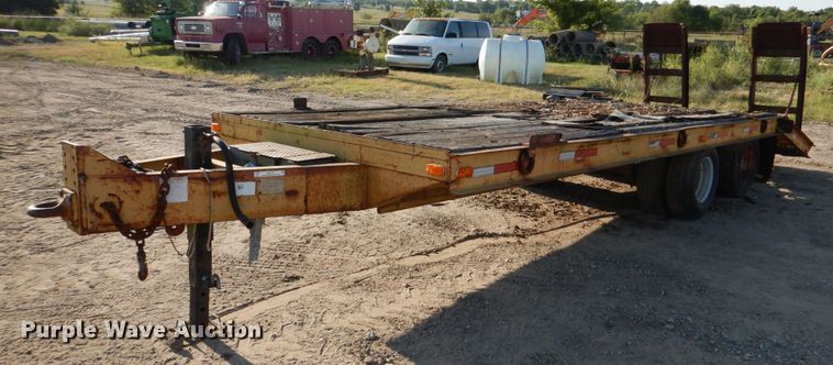 image for item IR9110 1992 Belshe T24  equipment trailer