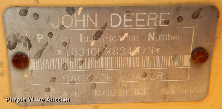 image for item IR9126 1997 John Deere 310E  backhoe