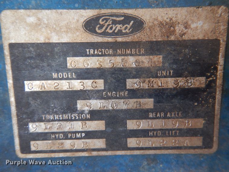 image for item IR9129 Ford 3600  tractor