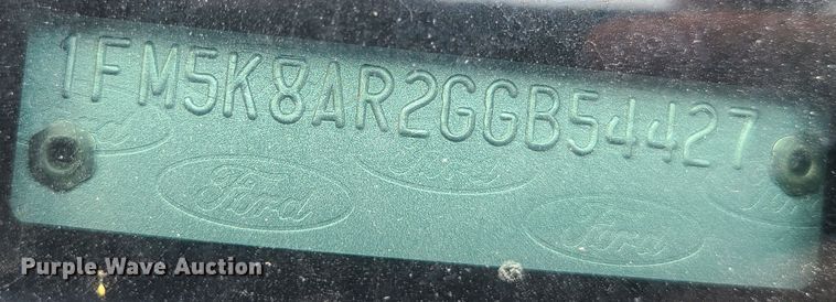 image for item IU9261 2016 Ford Explorer Police Interceptor  SUV