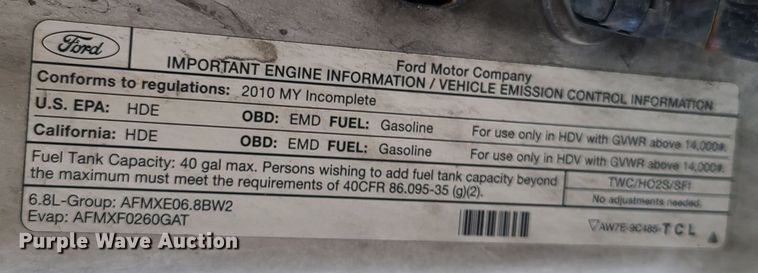 image for item IU9432 2010 Ford F550  bucket truck