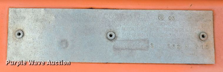 image for item IU9456 2003  American Signal message board trailer