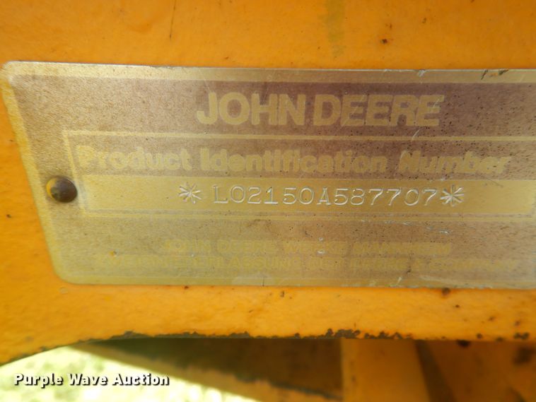 image for item JG9172 1986 John Deere 2150  tractor