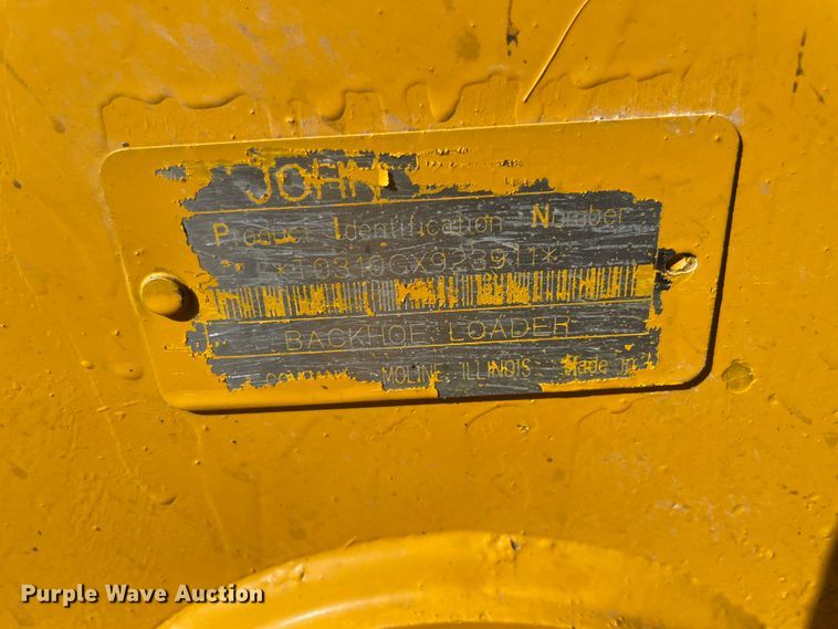 image for item JQ9620 2003 John Deere 310G  backhoe