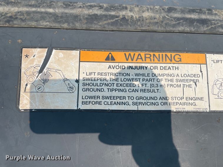 image for item JQ9679 Bobcat 84  7'W skid steer sweeper