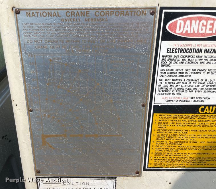 image for item JQ9689 1982 GMC C6000  crane truck