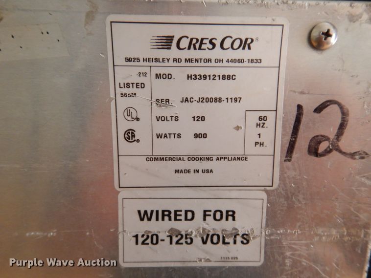 image for item KA9355 (4) Cres Cor H33912188C warmers