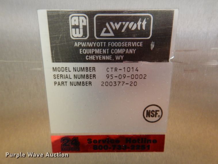 image for item KA9358 Wyott  silverware rack / tray rack