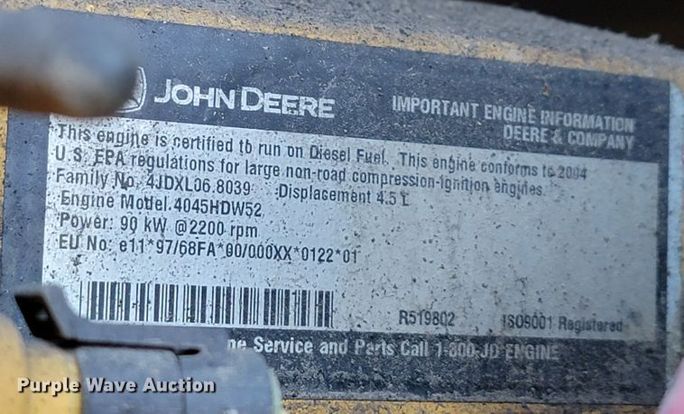 image for item KD9522 2004 John Deere 444J  wheel loader