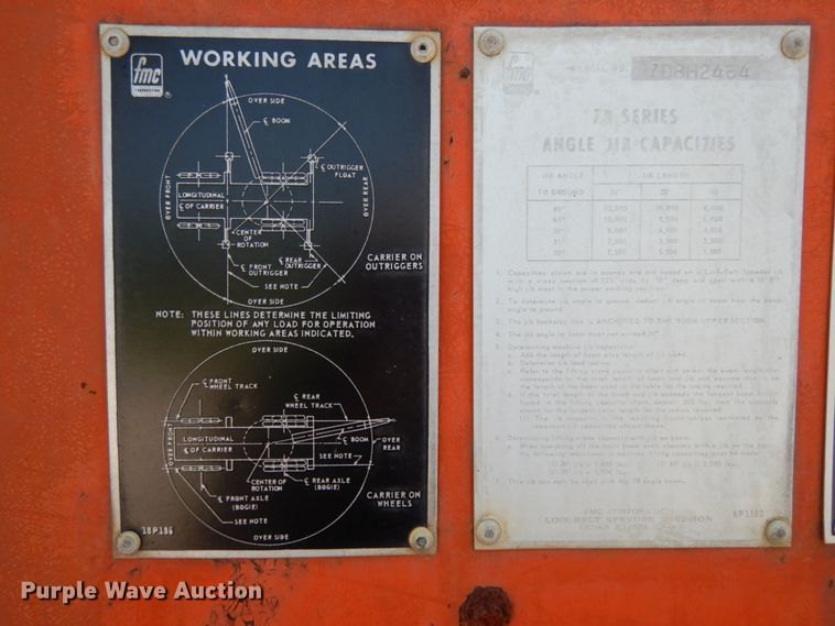 image for item KI9620 1975 Fmc Link-belt HC-78B  crane