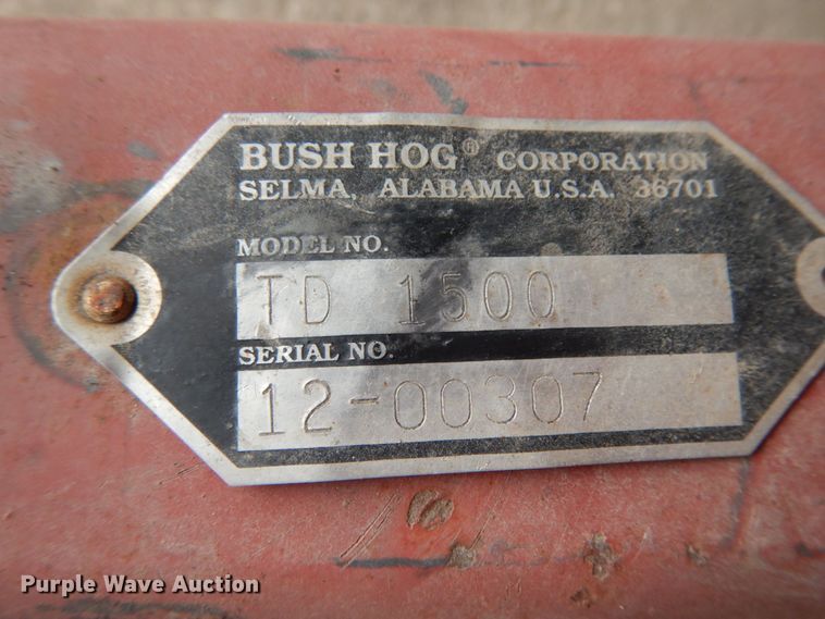 image for item KI9642 Bush Hog TD1500  batwing finish mower