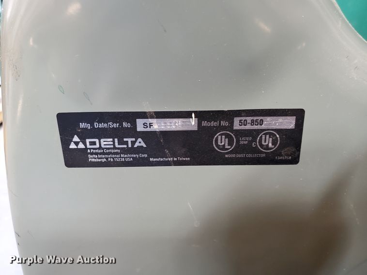 image for item KK9300 Delta 50-850  dust collector