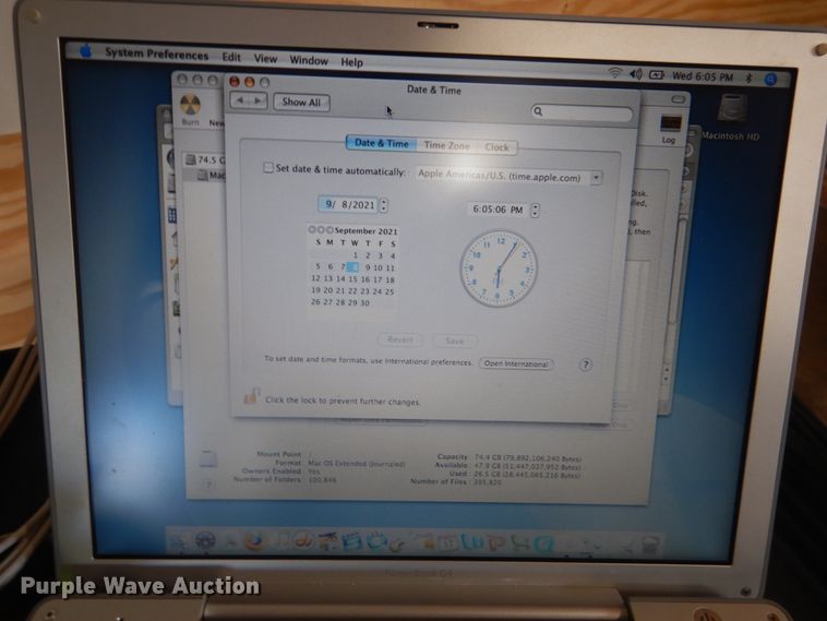 image for item KO9601 Apple laptop