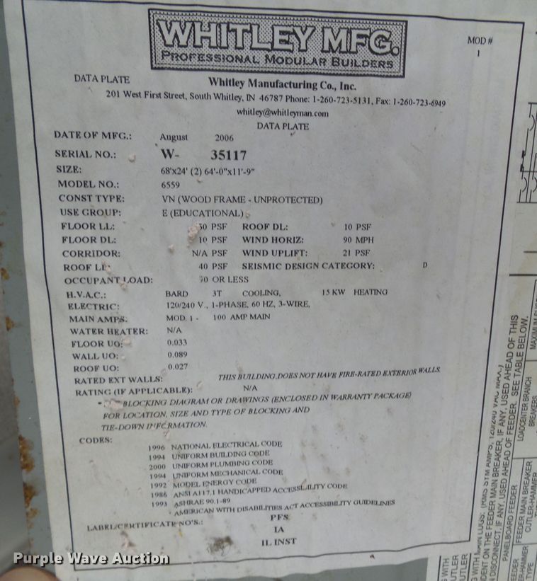image for item KO9615 Modular classroom