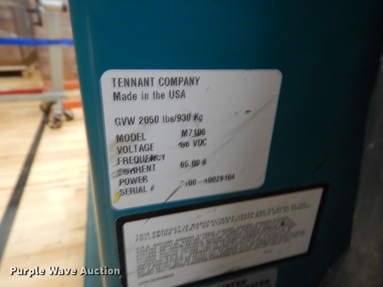 image for item KO9630 Tennant M7100  floor scrubber