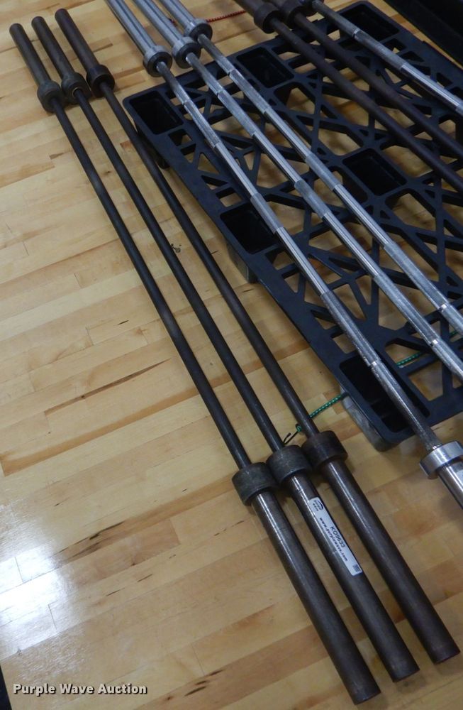 image for item KO9633 (3) 45 lbs barbells