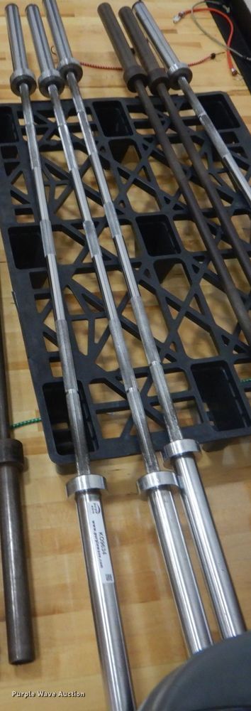 image for item KO9634 (3) 45 lbs barbells