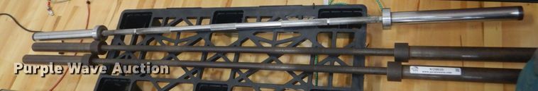 image for item KO9635 (3) 45 lbs barbells