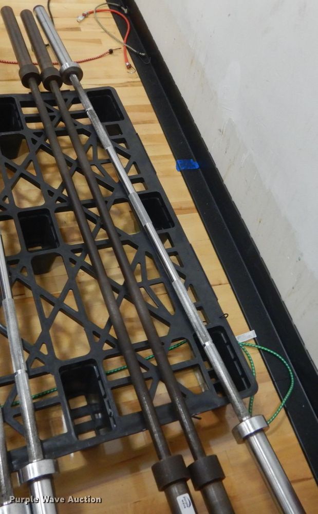 image for item KO9635 (3) 45 lbs barbells