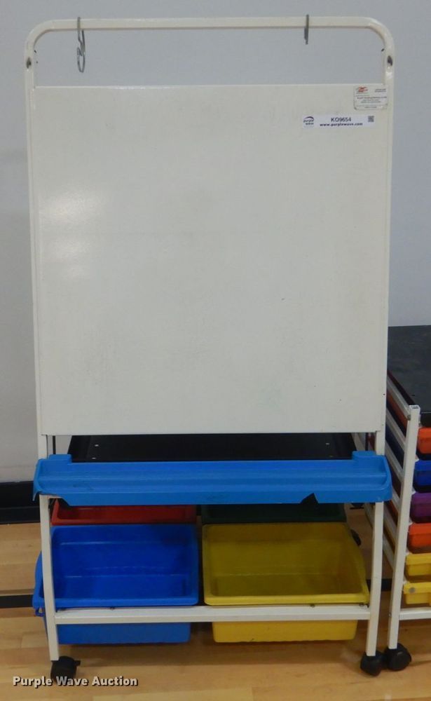 image for item KO9654 (2) tote racks and easel