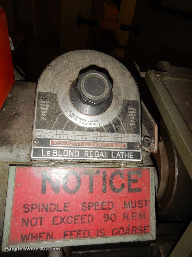 image for item KP9580 LeBlond Regal  lathe