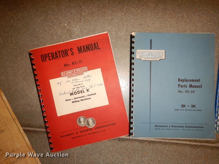 image for item KP9581 Milwaukee K  vertical milling machine