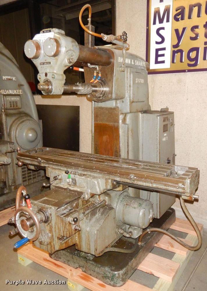image for item KP9582 Brown & Sharpe  No. 2 horizontal milling machine