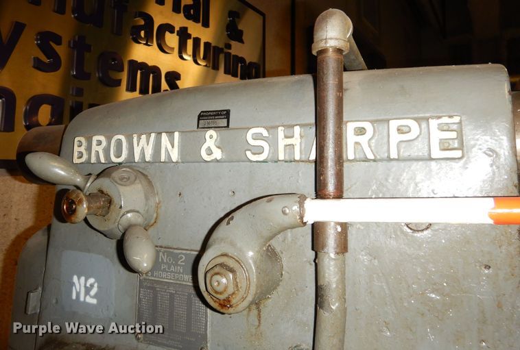 image for item KP9582 Brown & Sharpe  No. 2 horizontal milling machine