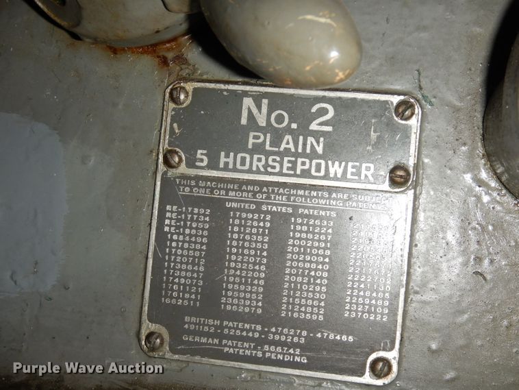 image for item KP9582 Brown & Sharpe  No. 2 horizontal milling machine