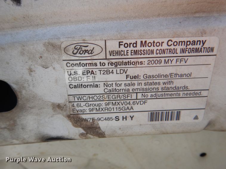 image for item KV9493 2009 Ford Crown Victoria Police Interceptor