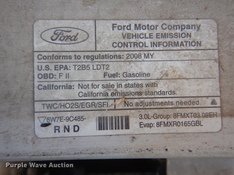 image for item KV9498 2008 Ford Ranger  SuperCab pickup truck