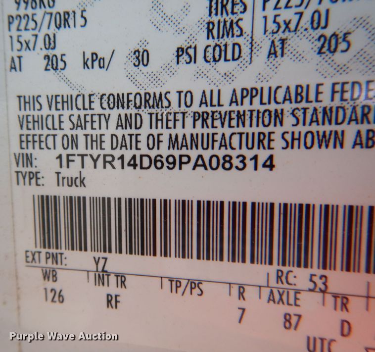 image for item KX9411 2009 Ford Ranger  SuperCab pickup truck