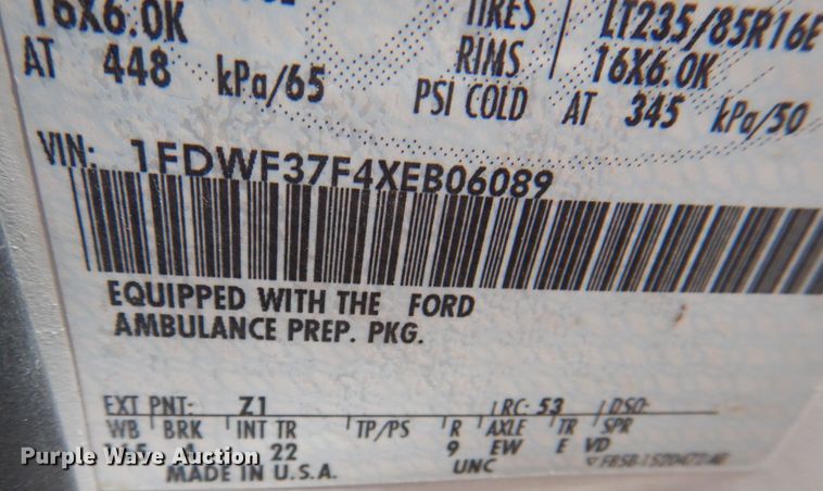 image for item KX9415 1999 Ford F350 Super Duty XLT  ambulance
