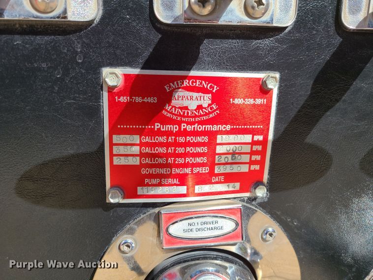 image for item L1266 2005 Ford F550 Super Duty  pumper fire truck