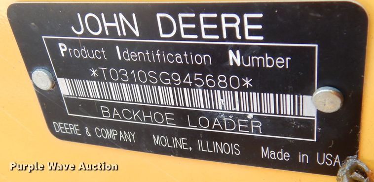 image for item DG0898 2005 John Deere 310SG  backhoe