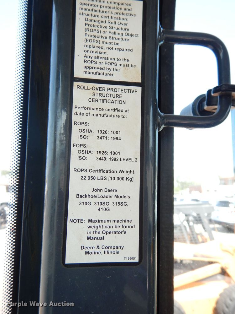 image for item DG0898 2005 John Deere 310SG  backhoe